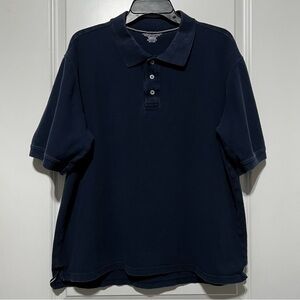 North Hudson Men’s Cotton Performance Polo in Navy